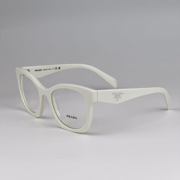 Prada PRA05V 17K1O1 BRAND NEW Eyeglasses White Ivory Women Square Unisex - Picture 8 of 11